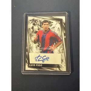 2024 Leaf Soccer Luis Figo Authentic Autograph Card BA-LF1 Portugal Legend